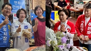 [6·3 지방선거] 험지 달려간 추미애 ,모든 시군 도는 양향자
