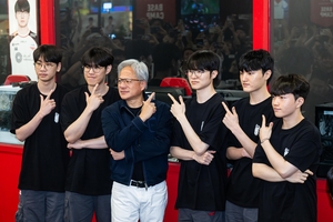  쉿! 페이커 만난 젠슨 황