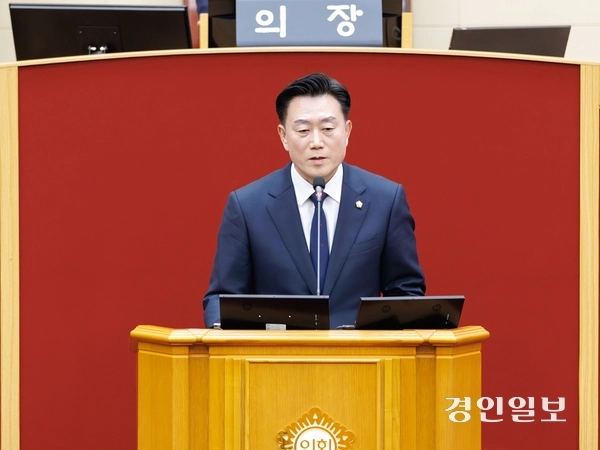 1일 부천시의회 부의장에 선출된 국민의힘 김영규 의원이 당선 소감을 밝히고 있다. /부천시의회 제공