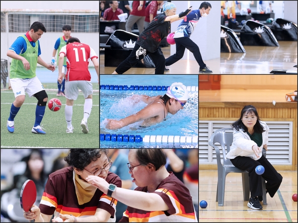 ‘제8회 경기도어울림체육대회 2026 김포’에 출전한 선수들은 보치아, 볼링, 수영, 풋살, 탁구 등 5개 종목에서 선의의 경쟁을 펼쳤다. /경기도장애인체육회 제공