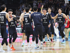 국제연맹 랭킹 56위 남자농구, 22위 일본에 역전승