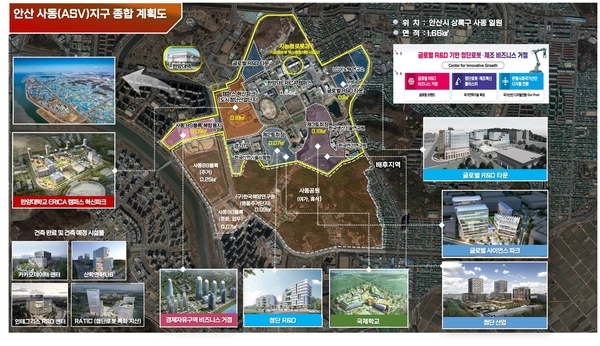 안산 사동(ASV)지구 종합계획도. /안산시 제공