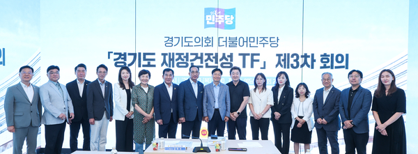 지난 13일 경기도의회 예담채에서 3차 회의를 연 경기도 재정건전성 TF. /경기도의회 제공