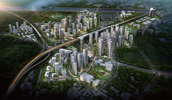 인천 미추홀구 용현·학익 1블록 도시개발구역 시티오씨엘(CITY O CIEL) 조감도/ 시티오씨엘 제공