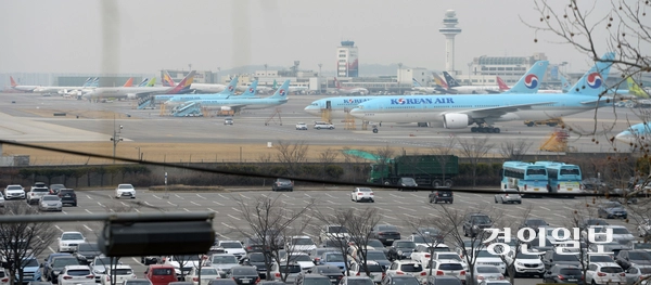 김포공항 주기장 모습. /경인일보DB