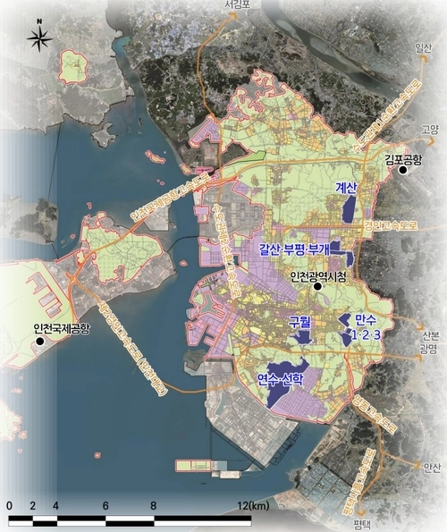 인천 노후계획도시 사업지구 현황 /인천시 제공