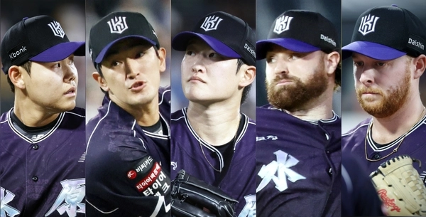 이번 주 5연승은 모두 선발승이었다. 소형준부터 대니엘까지 kt wiz는 막강한 선발진의 힘으로 승수를 쌓았다. /kt wiz 제공