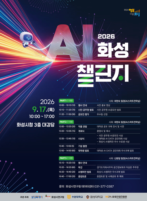 시민이 찾은 도시문제, AI로 직접 해결한다… 화성시 ‘AI 화성 챌린지’