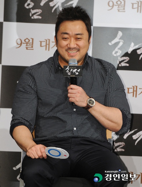 [경인포토]함정 마동석 '닭 직접 잡고 한동안 못 먹었다'