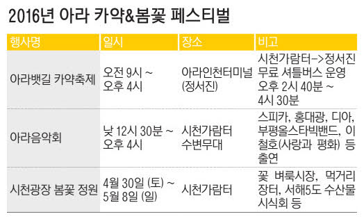 [2016 아라 카약&봄꽃 페스티벌] 350척 카약 水상한 질주… 붉은 철쭉의 花사한 유혹