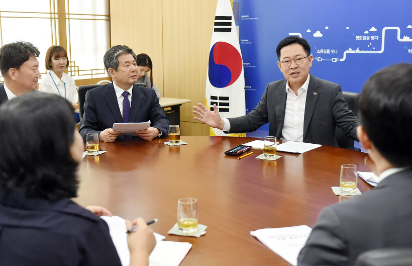 박남춘인천시장상수도혁신위원회면담