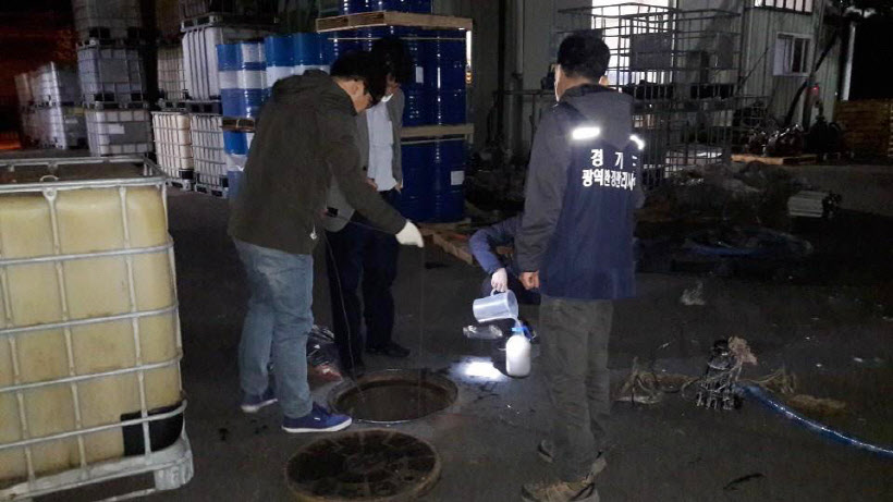 우수관로를 통한 폐수유출업소 색출111