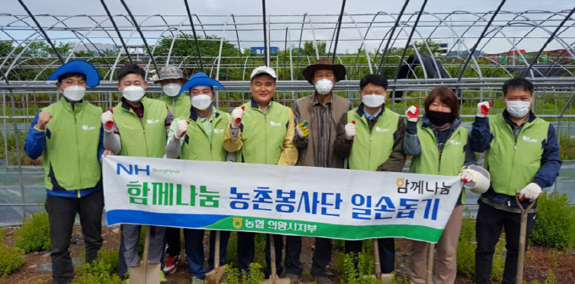 의왕 농협 임직원 일손돕기 1