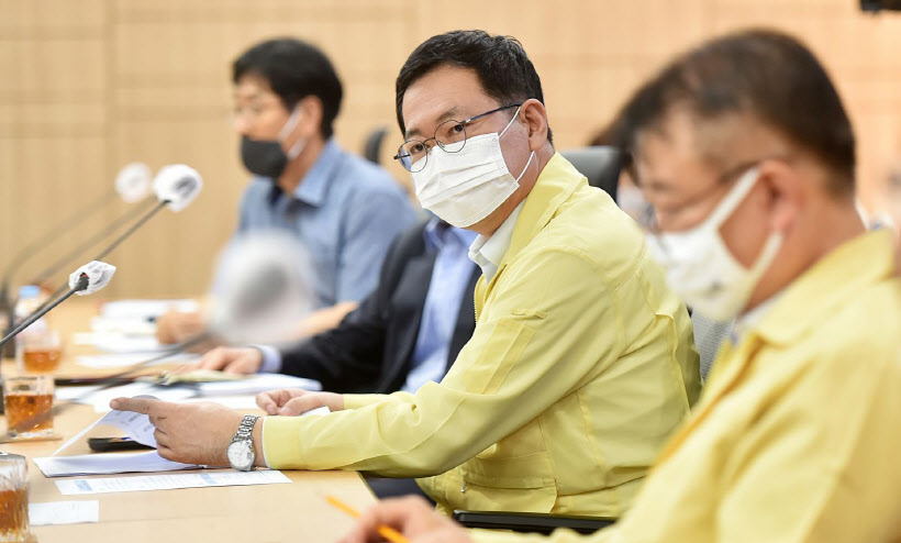 박남춘인천시장 포스트 코로나19대응 그린뉴딜 전문가 간담회1