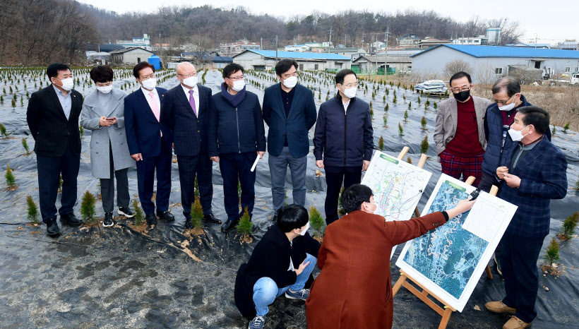LH공사 직원 땅투기 의혹과 관련해 시흥시 현장 ...<YONHAP NO-2858>