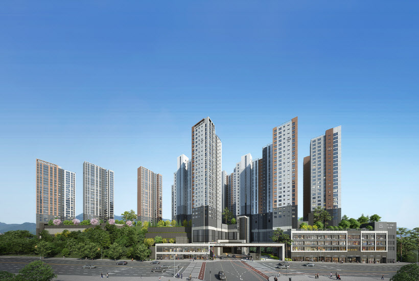 광주 송정 중흥S-클래스 파크뷰 투시도