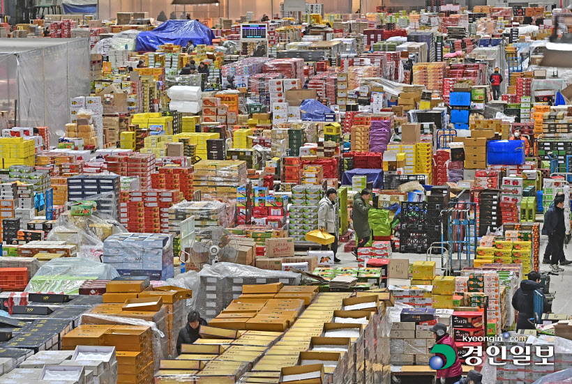 설 대목 앞둔 농산물 도매시장7