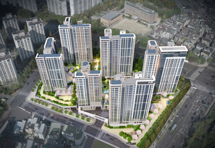 영통역 자이 프라시엘 조감도