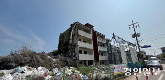 화성 배양동지역주택조합 사업지내 한 빌라.