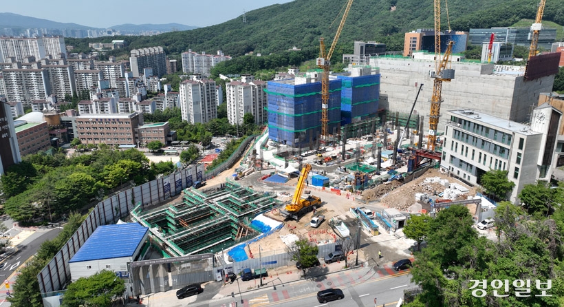 경기도내 건설하고 있는 데이터센터.
