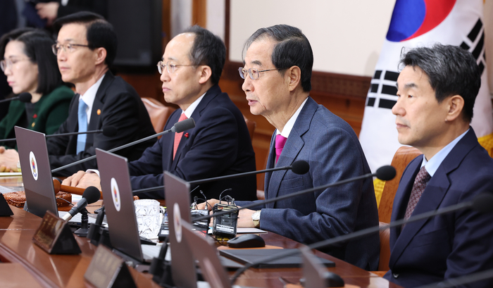 한덕수 총리, 국무회의 발언