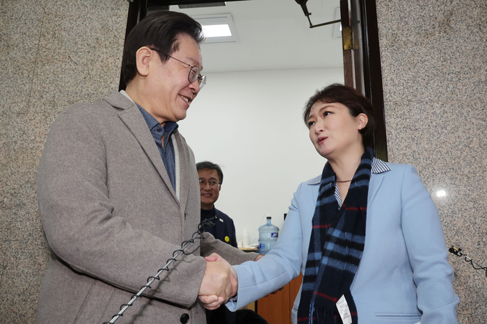 이재명 대표와 이언주 전 의원