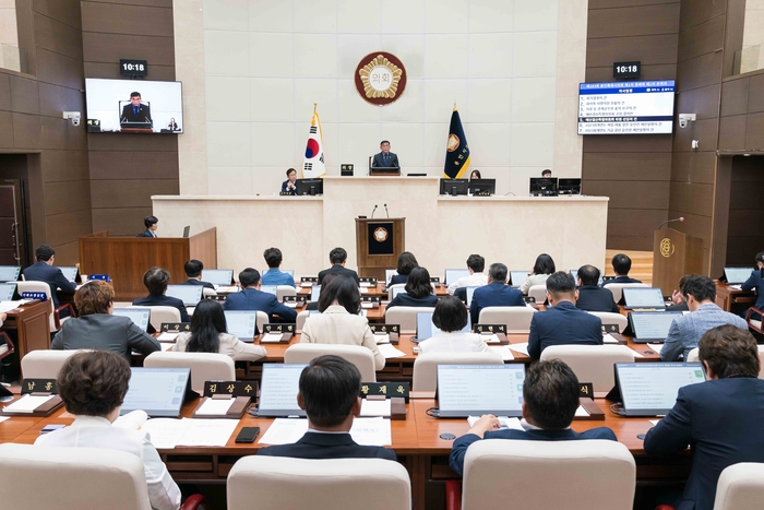 용인시의회, 제283회 제1차 정례회 개회 모습. 2024.6.13 /용인시의회 제공