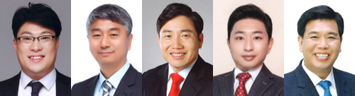 화성시의회 김영수 운영위원장, 장철규 기획위원장, 임채덕 경제환경위원장, 김종복 문화복지위원장, 이계철 도시건설위원장