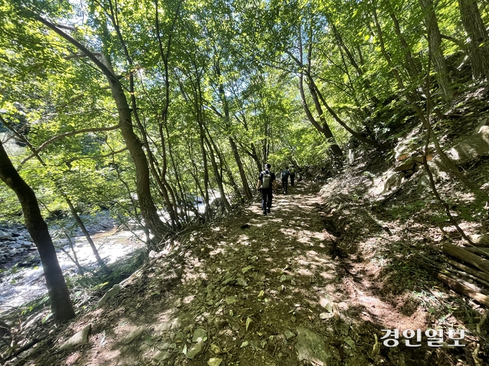 사진은 가평 연인산 계곡길 모습. /경인일보DB
