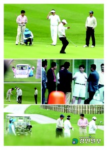 한나라 도당간부들 '몰래 골프'