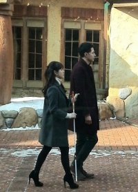 송혜교 조인성 그겨울 촬영 현장 포착 "보고도 믿기지 않는 미친 비율'