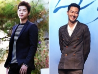 송중기 깜짝 방문, 前 소속사 인연 조인성 응원 자처 '의리남'