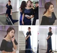 '그 겨울, 바람이 분다' 서효림 비하인드컷 공개, 롱드레스 여신자태 '눈길'