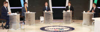 보수후보 洪·劉, TV토론서 '법인세·강성노조' 시각차
