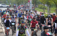 [제6회 연수구 친환경 자전거대축제]오롯이 두바퀴에 맡긴 심신… 빌딩숲 사이 '가을 라이딩'