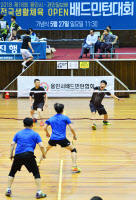 [포토]용인시·경인일보배 배드민턴대회①