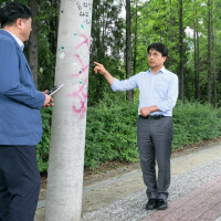 [이재현 서구청장, 첫 현장 행보는]"가좌 완충녹지, 주민통행 불편 전봇대 철거해달라"