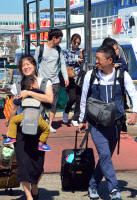 [포토]'추석연휴 끝' 뭍으로 돌아가는 발걸음