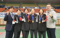 [전국체전 화제의 팀]'펜싱 女사브르 우승' 안산시청
