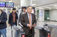 이윤규 경기대 총장 '탄소중립 생태교통 출퇴근 챌린지' 동참