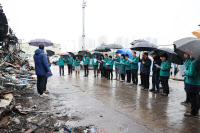 시흥시의회, 월곶종합어시장 화재 현장 방문