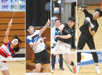 '도레미파' 조금 더 높이 날아서… 코트 가르는 스매싱 [과천시·경인일보배 배드민턴]