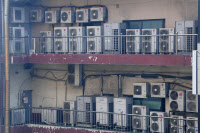 [포토] 40도까지 오른 한반도, 실외기 풀가동